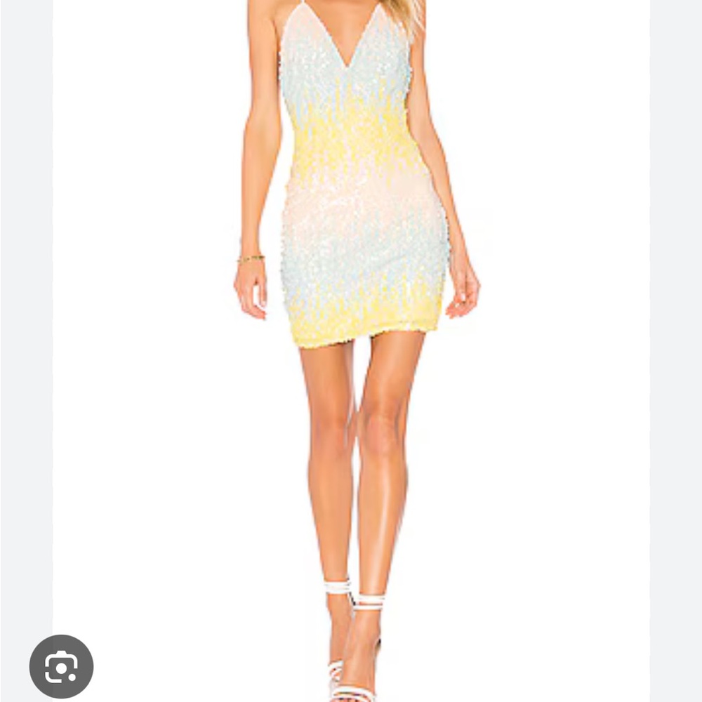 REVOLVE Sequin V-Neck Mini Dress